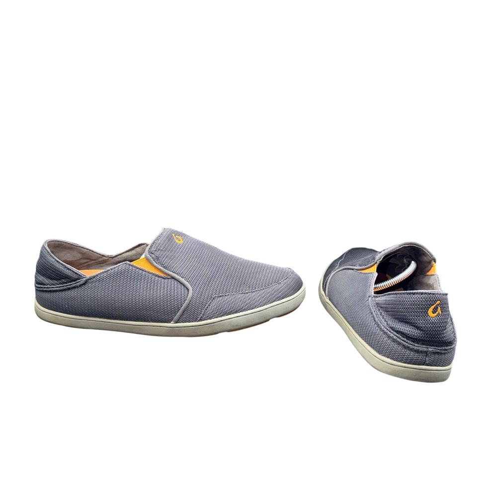 OluKai Nohea Mesh Slip On Shoes Men’s US 13 EU 46 Gray Casual Comfort Sneakers